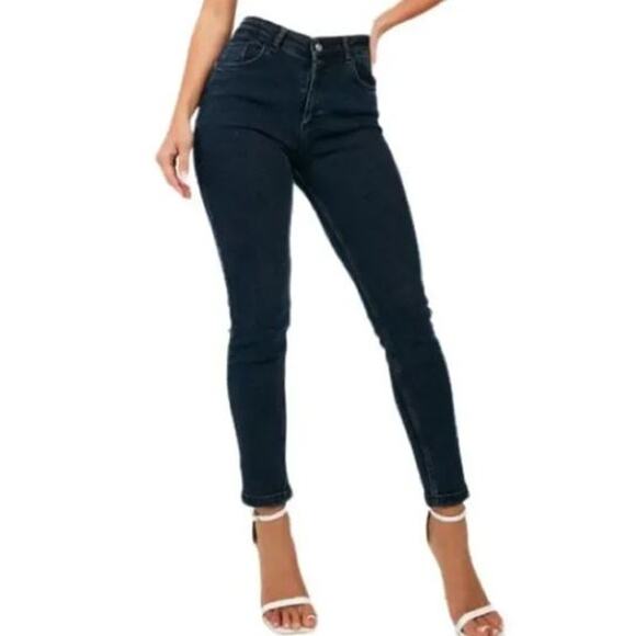 Anthropologie Pilcro Womens Superscript High Rise Skinny Jeans Size 27 Dark Wash - Picture 1 of 9
